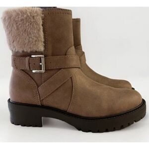 Dolce Vita Oaklyn Side Zip Faux Fur Trim Boot